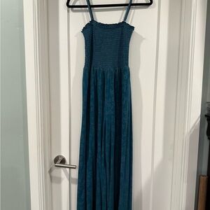 Roxy Smocked Teal Jumper